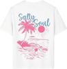 QJQ Girl's Graphic T Shirts Cute Short Sleeve Crewneck Tees Summer Tropical Trendy Preppy Tops Clothes