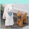 Fluffy Alpaca Animal Plush Doll With Pp Cotton Filling For Home Decor And Collectors