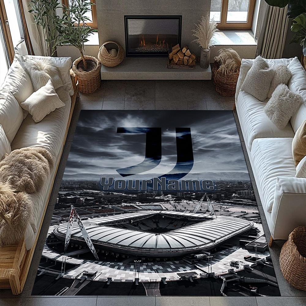 Juventus Customized Name Area Rug Suitable for Bedrooms Study room Dining Room Kitchen Antislip Carpet Anime Office Decor Spiritual Gift