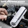 14mm 16mm Spark Plug Socket Wrench Adapter 12-Point 3/8inch Drive Magnetic Spark Plug Socket Socket Adapter Auto Repair Tools