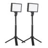 2 Packs 15W LED Video Light Set Desktop Photography Fill Light Bi Color Temperature Adjustable Brightness CRI95 USB Power Supply with Extendable Trip