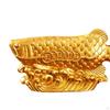 Feng Shui Wealth Arowana Fish Gold Dragon Statue Art Crafts Prosperity Sculpture for Bedroom