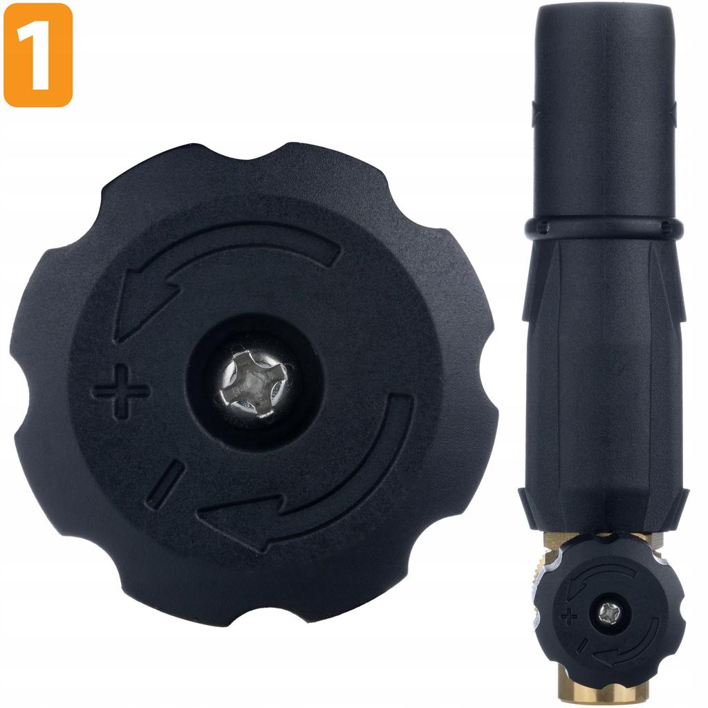 Rosfix S0401 Foam Gun 1000ml for pressure washer G1/4F, nozzle 1.23mm + Adapter / adapter for Black&Decker pressure washer to G1/4""M (plastic)