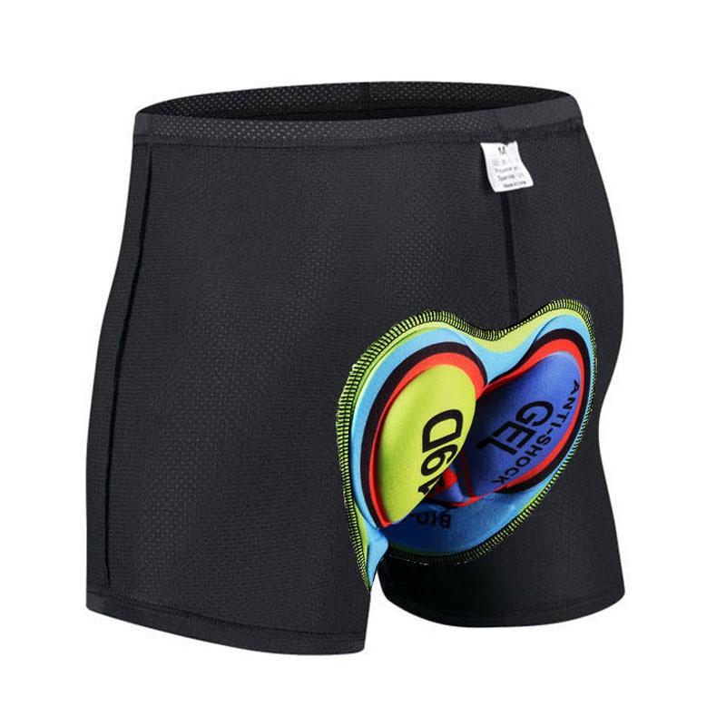 Pantaloncini da Ciclismo da Uomo con Imbottitura in Gel 19D Asciugatura Rapida Biancheria Intima da Bici per Ciclismo su Strada