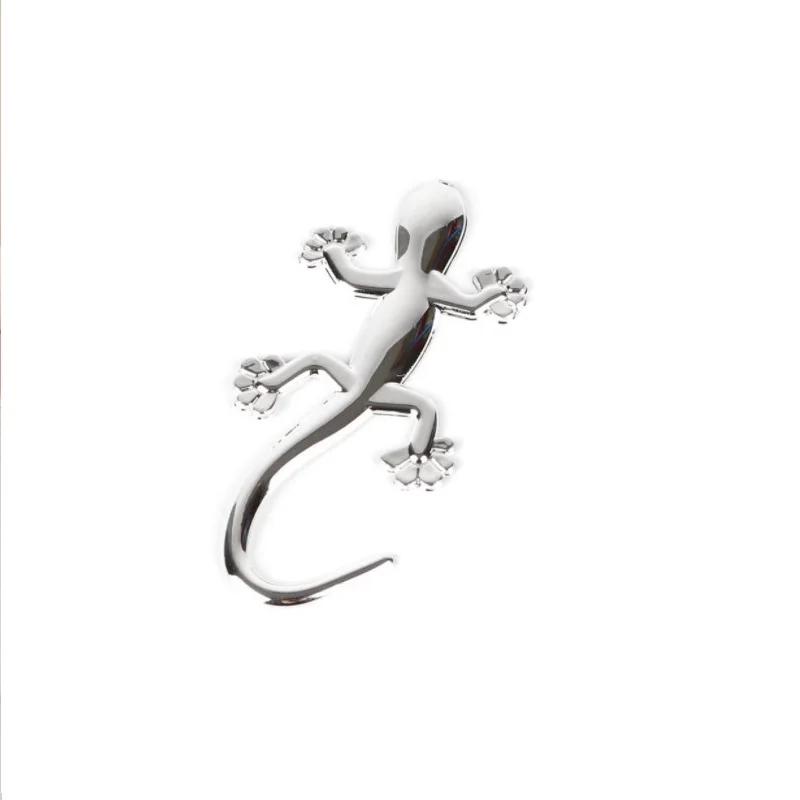 Автомобильная 3D-наклейка Diamond Gekko Japonicus, эмблема на автомобильный мотоцикл, значок, металлические наклейки, наклейка на окно автомобиля, декор для аксессуаров серебряный