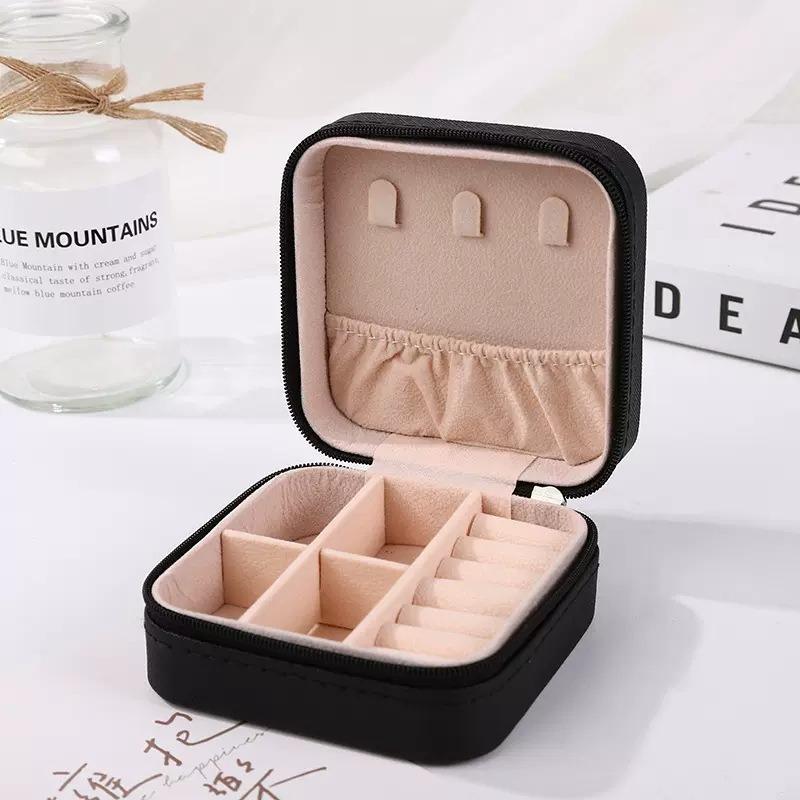 High End Jewelry Box Portable Item Ring Dust-proof Storage Earrings Small and Exquisite Jewelry Box