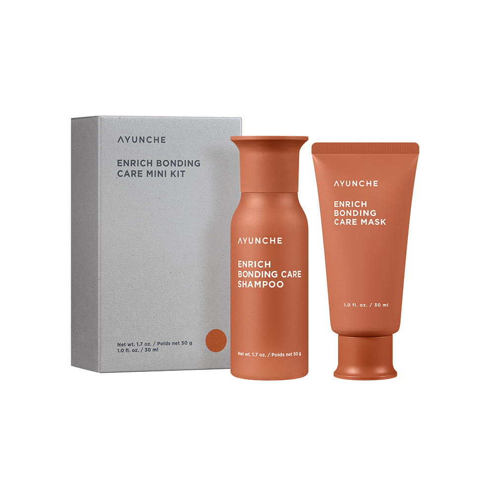 AYUNCHE Enrich Bonding Mini Kit Shampoo 50g + Hair Mask 30ml Korean Bond Repair Travel Hair Care Set