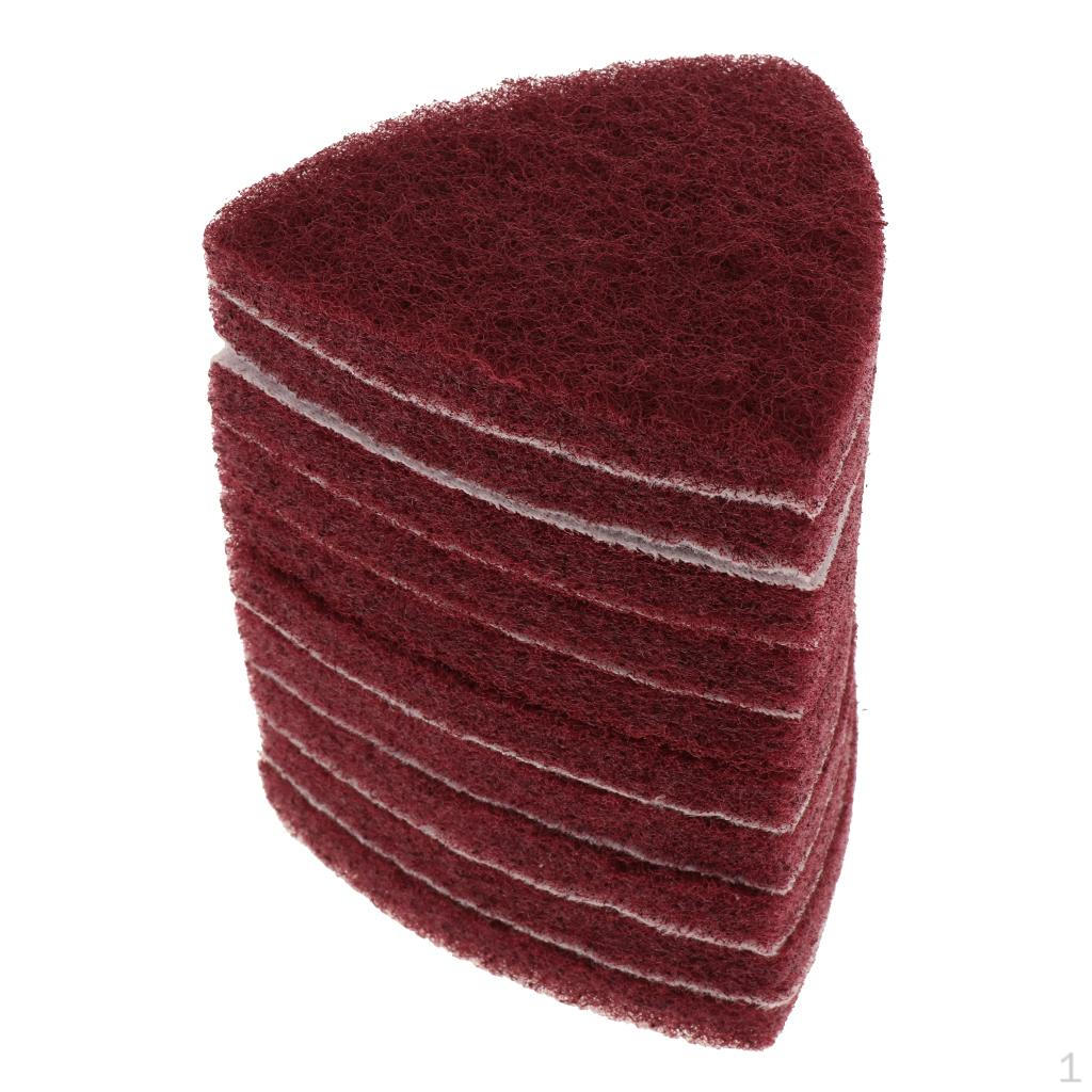 Набор из 10 треугольных чистящих подушечек для оттирания 400 medium