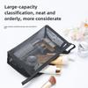 Custom Logo Portable Nylon Mesh Makeup Bag - Small Transparent Cosmetic and Lipstick Storage