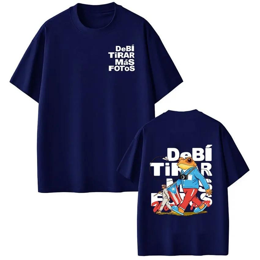 Fashion Hip Hop Short Sleeve Tshirt Rapper Bad Bunny T Shirt Debi Tirar Mas Fotos DTMF Tshirts Unisex Women Casual Clothing