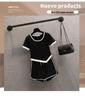 Plus Size Women's Summer Fashion Slimming Set: Irregular Top & Sports Shorts