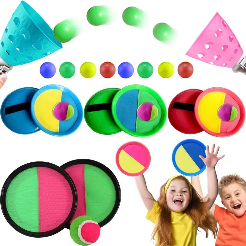 Toys Children Sport Toss Catch Ball Sticky Balls Summer Outdoor Beach Toy Multiplayer Game Parent-child Interaction Gift Presents TMZ