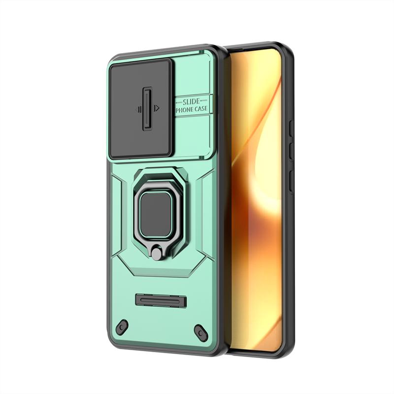 

Shockproof Case For Realme 15 Case For Realme 15 Pro Ring Holder Magnetic Back Cover For Realme 15 5G Push Window Case 6.8 inch For Realme 15 5G