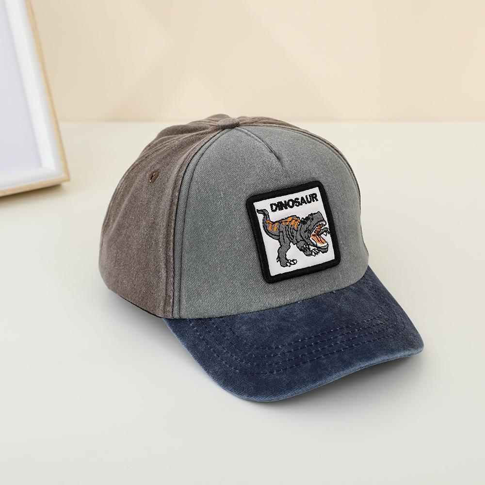 Children s Dinosaur Washable Baseball Cap - Boys  And Girls  Cartoon Baseball Cap - Spring/autumn Sun Hat With Multi-color Design For Children 52-54 CM