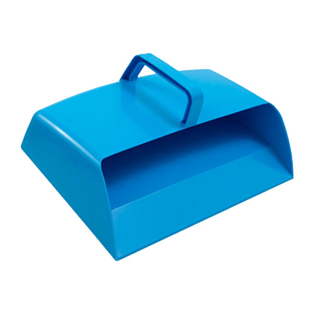 Plastic Hooded Dustpan Blue