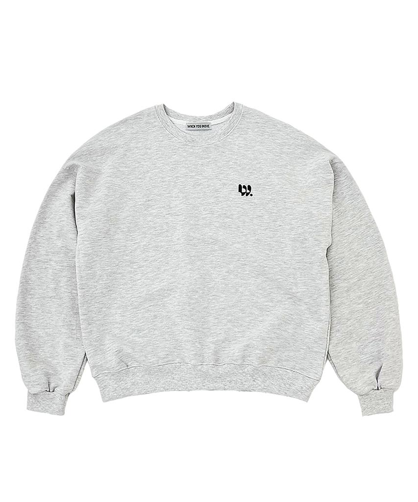WHEN YOU MOVE Signature Symbol Logo Sweatshirt Navy