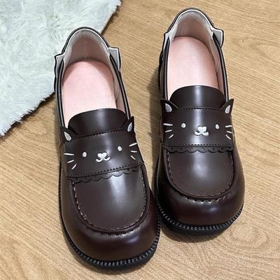 Japanese Original Uniform Shoes Round Head Patent Leather J Shoes Lolita Shoes School for Small Leather Shoes Women's Shallow Single Shoes with Skirts