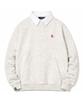 LENGAGEMENT Small Heart Rugby Sweatshirt [Oatmeal-White]