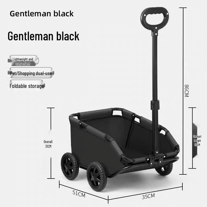 Hafif Katlanabilir Evcil Hayvan Arabası ve Kedi ve Köpekler için Oyun Evi