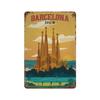 Amsterdam London Iceland Bali Travel Poster Metal  Sign Plaque Retro Plates For Club Man Cave Bar Hotel Cafe Wall Decor