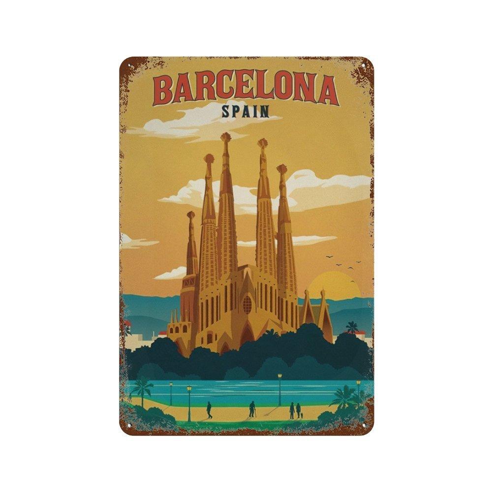 Amsterdam London Iceland Bali Travel Poster Metal  Sign Plaque Retro Plates For Club Man Cave Bar Hotel Cafe Wall Decor