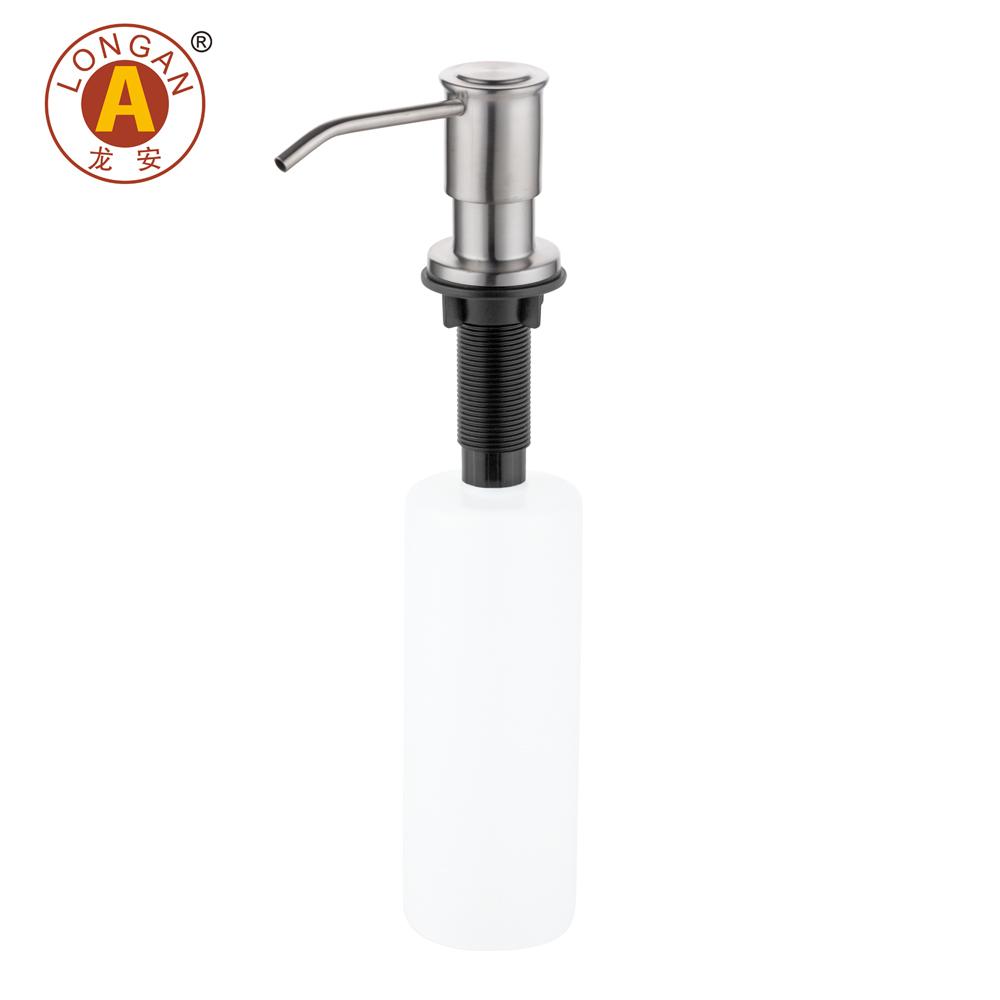Factory Sell 304 Stainless Steel Sink Soap Dispenser Pump Head with Extension Silicone Tube Kit Liquid Dispenser