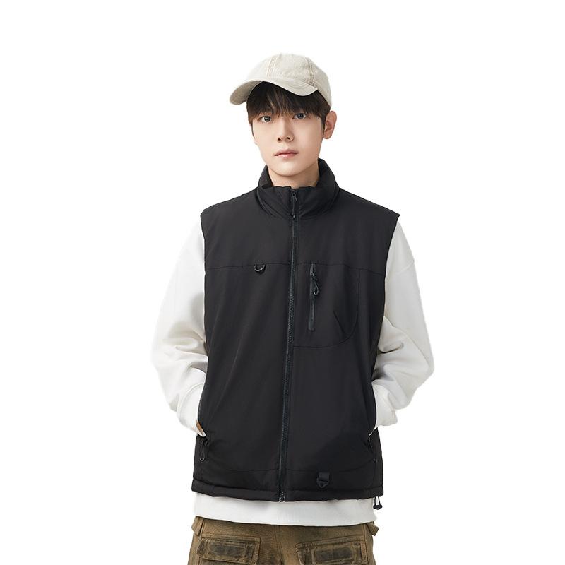 Men's jacket Tooling cotton vest Couple multi-pocket casual loose women's thickened outdoor mountaineering warm jacket