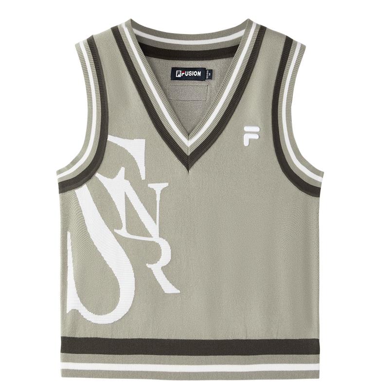 

FILA FUSION Women s Fashion Casual V-neck Knitted Vest M
