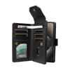 For iPhone 15 Pro Max Case with Multi-Card Holder and Strap PU Leather Phone Cover Stand