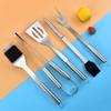 Stainless Steel BBQ Grilling Tool Set for Outdoor Cooking