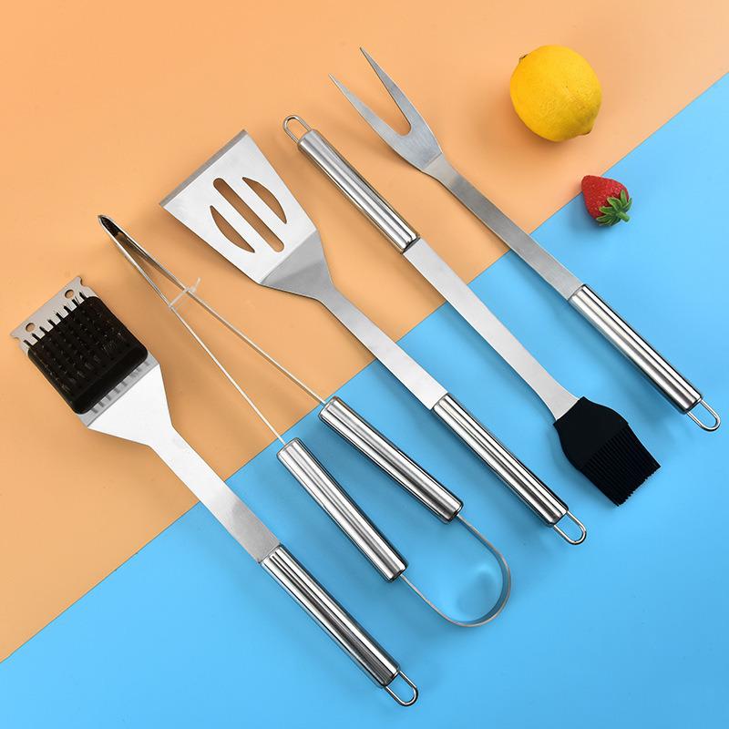 Stainless Steel BBQ Grilling Tool Set for Outdoor Cooking
