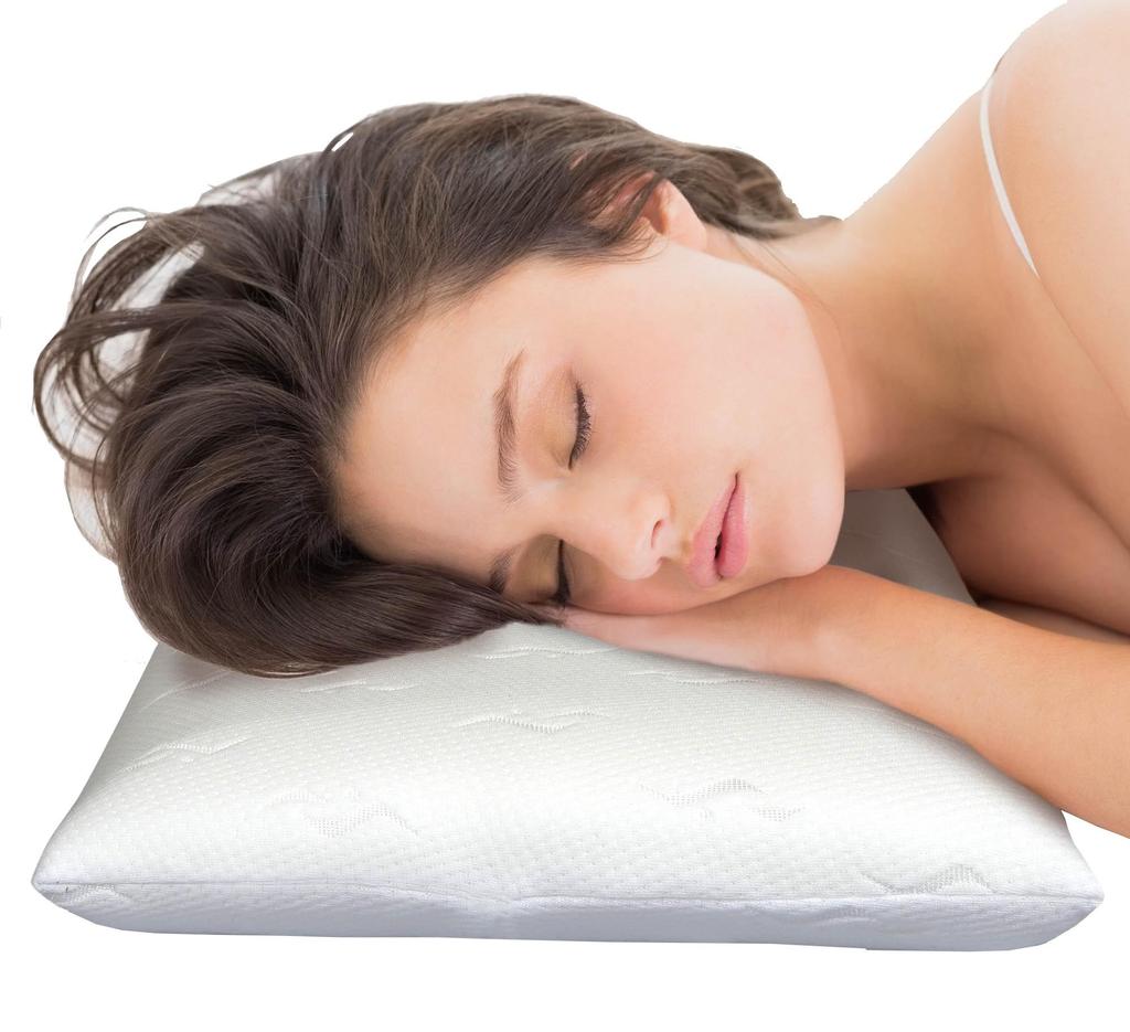 Orthopedic Flat Thermoplastic Memory Pillow + Zippered Case
