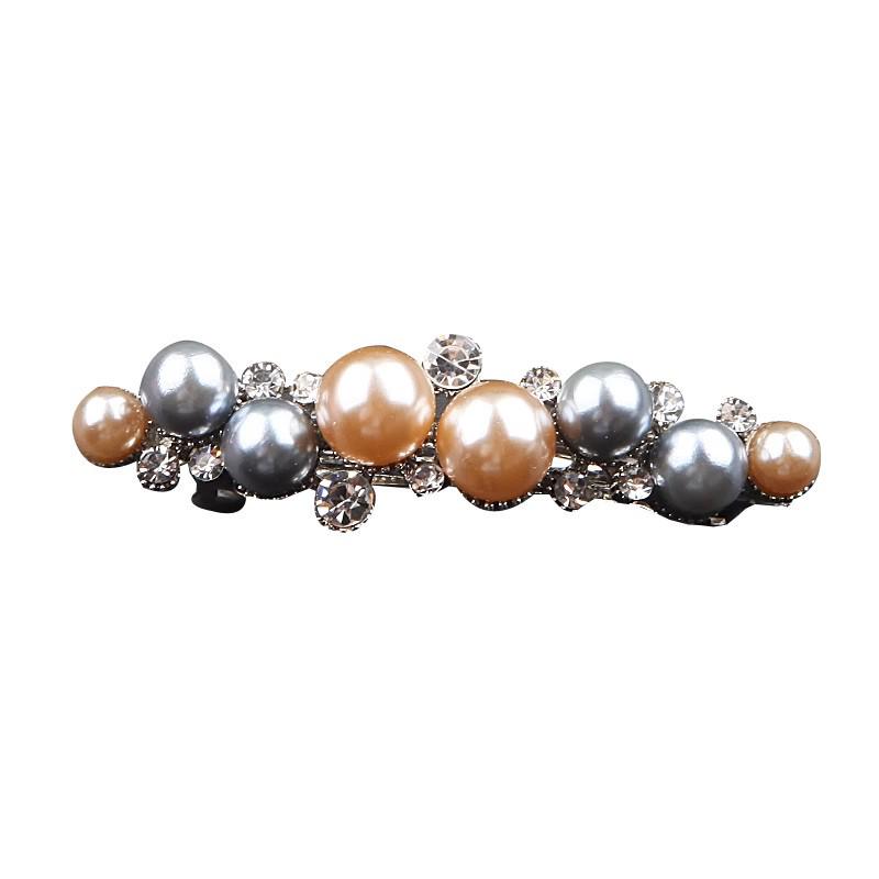 Korean Pearl Spring Clip - Hepburn Style Luxury Hair Accessory