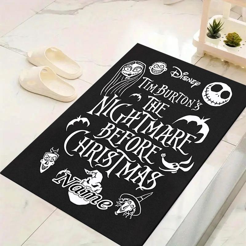 Custom 1Pc Tim Burton'S Gothic Romance Rug Office Carpet Indoor Outdoor Entrance Doormat Nonslip Soft And Comfortable Living Room D91695
