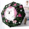 1pc Christmas Wreath Automatic Folding Umbrella - Portable Collapsible, 8-Rib Durable Frame, Perfect for Outdoor Use, Yy251218084