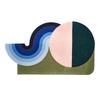 Light Luxury Carpets for Living Room Shaped Irregular Plush Floor Mat Nordic Bedroom Decor Striped Carpet Thicken Non-slip Rug