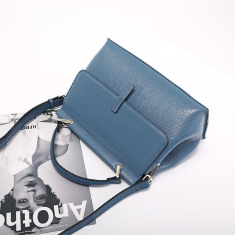 New Spring and Summer Genuine Leather Women's Bag Shoulder Bag European and American Style Women's Crossbody Bag Large Capacity Handbag Retro Bag