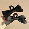 2023 Double-Sided Shark Hair Clip with Bow - Black Stylish Headwear