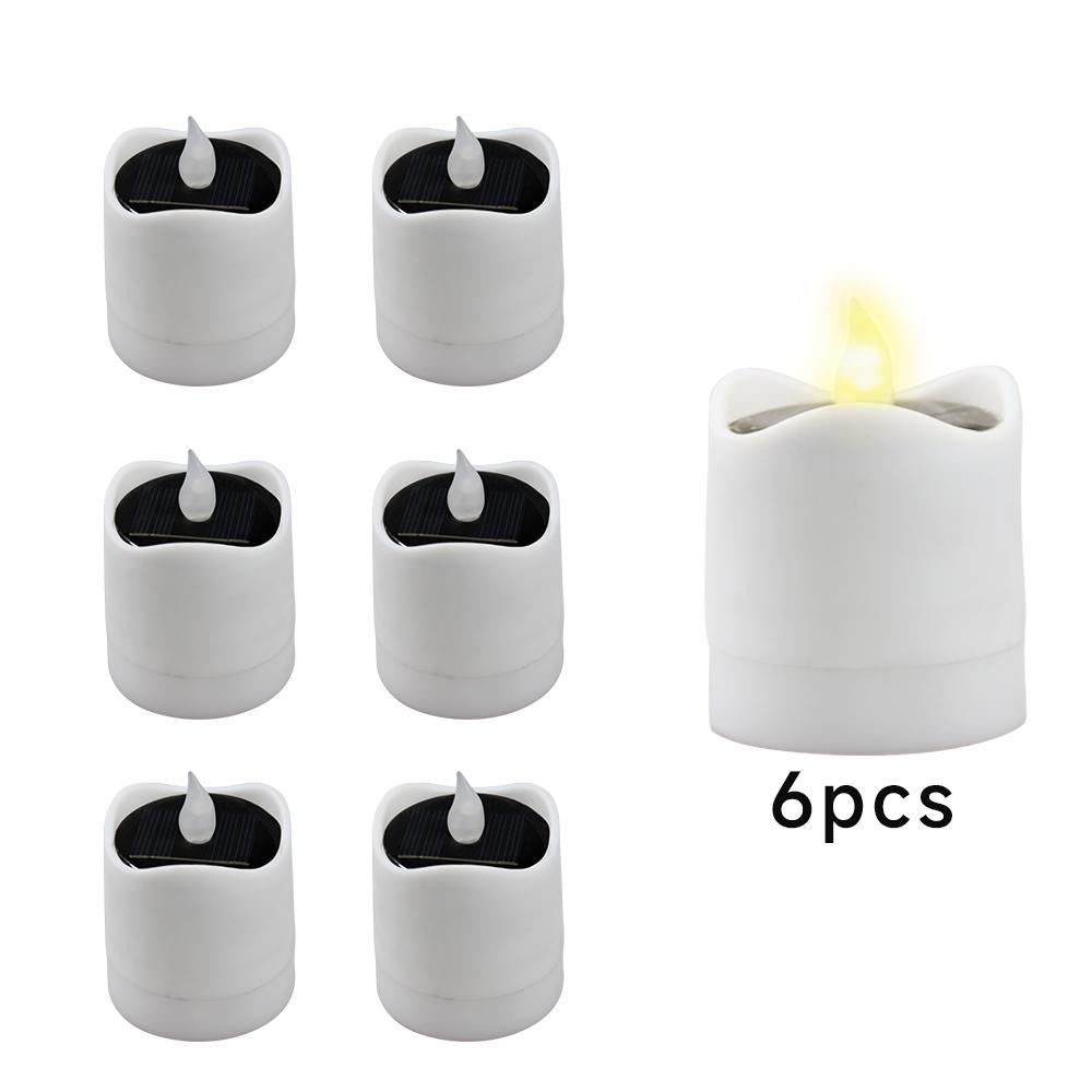 Homemory Solar Tea Lights Solar LED Flameless Candle Lamp Outdoor Waterproof Dusk To Dawn Lighting for Lantern Garden Decor