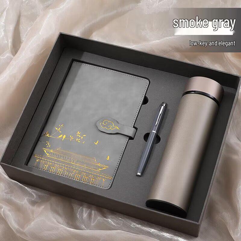 A5 Custom Logo Notebook Gift Set - Business & Student Diary with National Trend Design