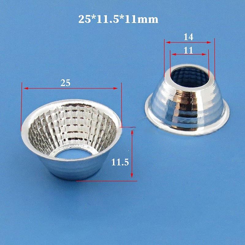 1 Piece 20-126Mm 15-120 Degree Lampshade Reflective Bowl For Diy Light Optical Led Aluminium Reflector Cup For Cob Lamp Bead