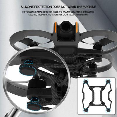 1 Pieza Protector de Chasis Parachoques Blindaje de Fibra de Carbono para Accesorios de Drone FPV DJI Avata 2 Protección Eficaz Contra Impactos de Caída