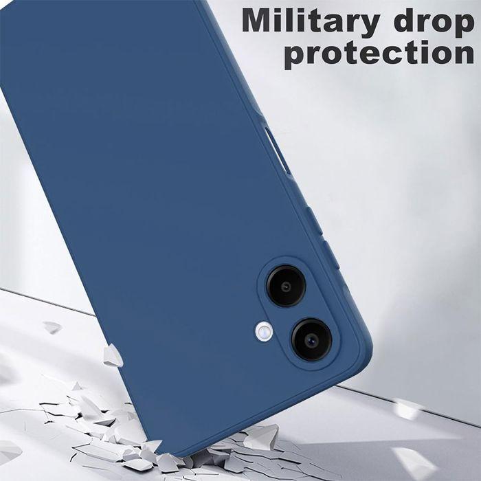 Coque de Protection - BOOLING - Samsung Galaxy A07 - Silicone Souple Slim Anti-Rayures Bleu Marine