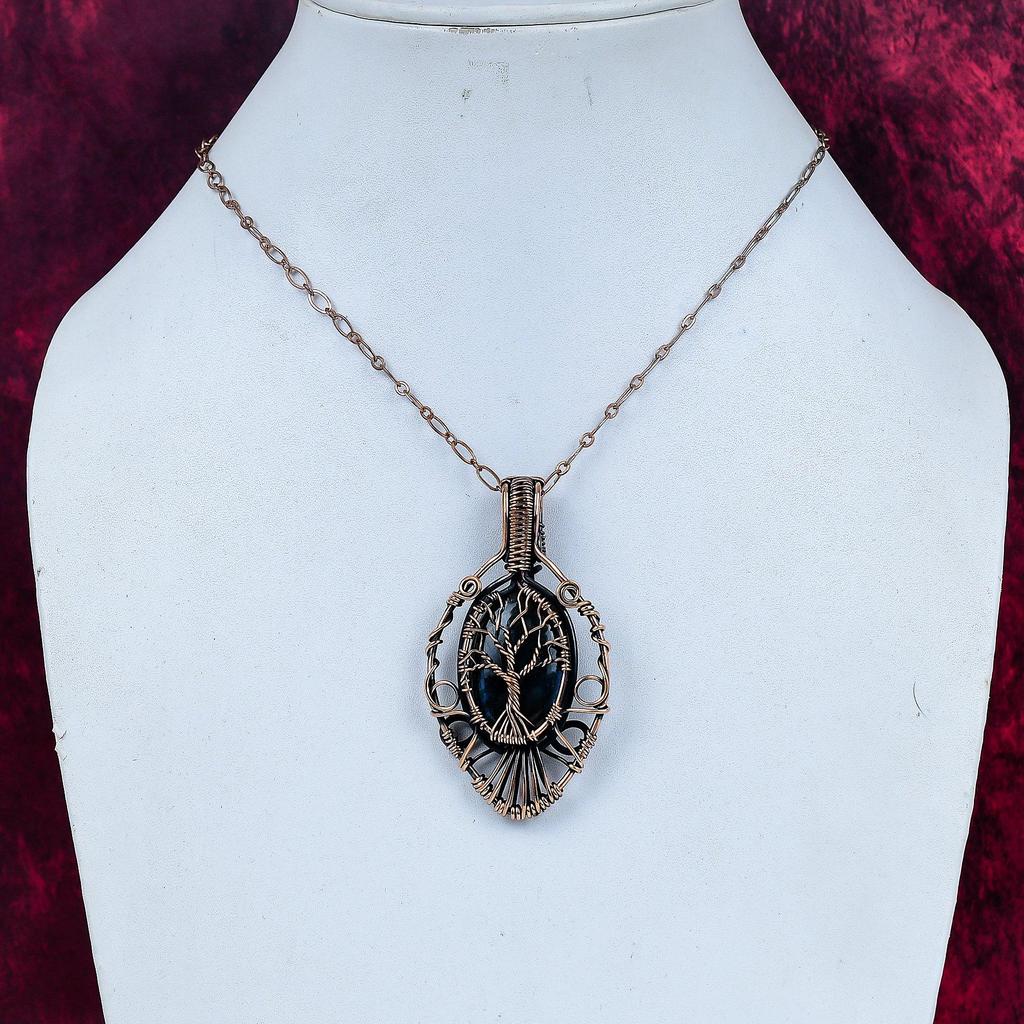 Tree Of Life Labradorite pendant Copper Wire Wrapped Jewelry Gemstone Pendant