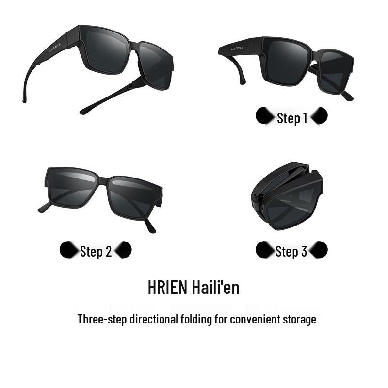 Hailuen Foldable Polarized Over-Prescription Driving Sunglasses