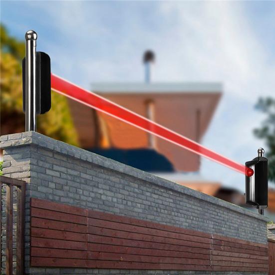 Single Beam Detector Alarm Barrier Sensor Photoelectric Home Security