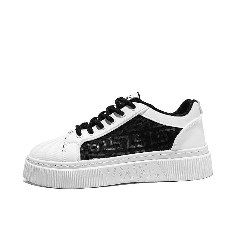 

Мужская обувь Xiaobai 2024 года, новая осенняя дышащая универсальная повседневная кожаная обувь, мужская спортивная платформа, увеличивающая рост, обувь для скейтбординга 44