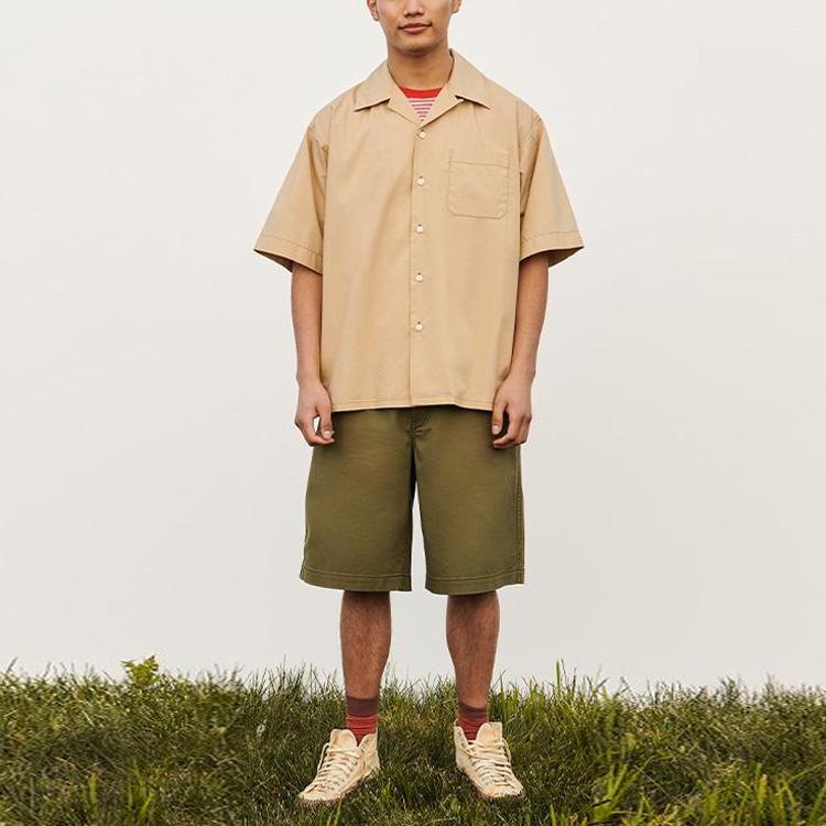 Uniqlo x MARNI Wide Fit Boxy Shorts (Asia Sizing) Olive Unisex Streetwear 449563-57