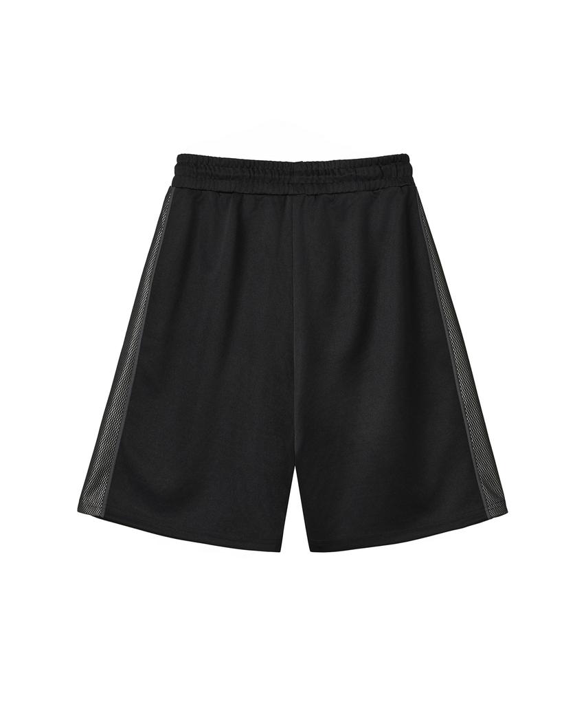 Mihag Ivy League Mesh Jersey Half Pants (Black)