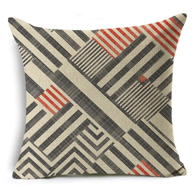 Mandala Graffiti Cushion Cover 45x45cm Linen Decorative Pillow Cover Sofa Bed Pillow Case